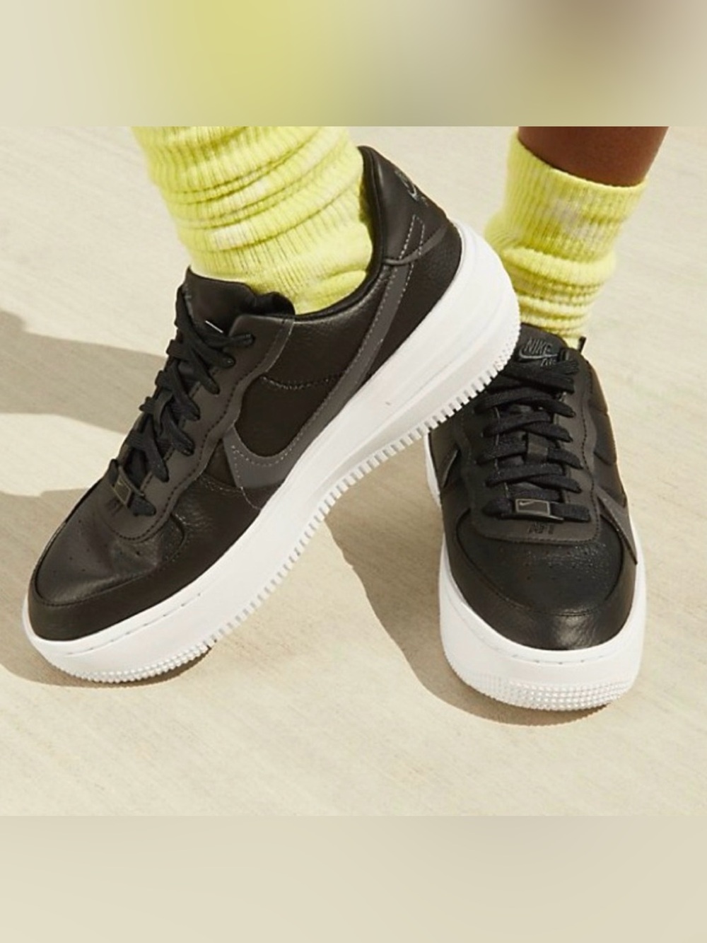 Nike Women’s Air Force 1 PLT.AF.ORM Black Sneakers
